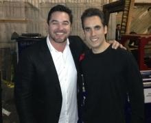 Michael with Dean Cain Backstage at The CW's Masters of Illusion Taping