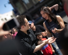 Michael Grandinetti Performs Sleight of Hand on Hollywood Blvd