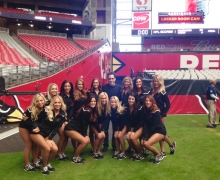 Michael And The Arizona Cardinals Cheerleaders